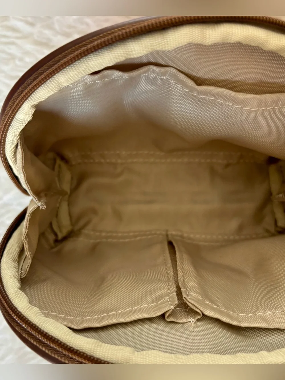 MCM Set of 2 Leather/Canvas Logo Cosmetic Pouch & Hand Towel Set